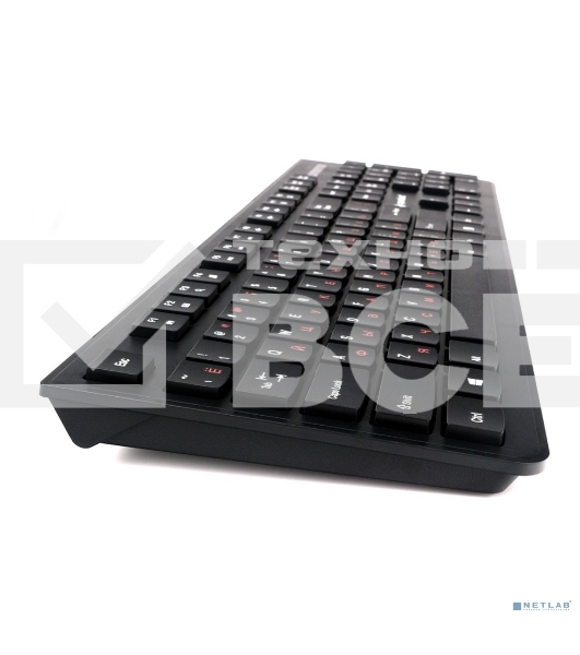 Комплект клавиатура+мышь проводные Gembird KBS-9050, черн.,104кл, 3кн., каб.1.5м