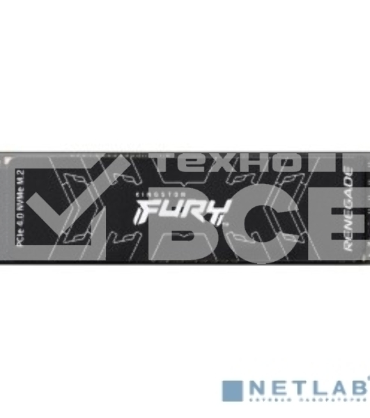 Накопитель SSD Kingston FURY Renegade, 4000 ГБ, M.2 2280, PCIe 4.0 x4, NVMe, R/W 7300/7000, с радиатором