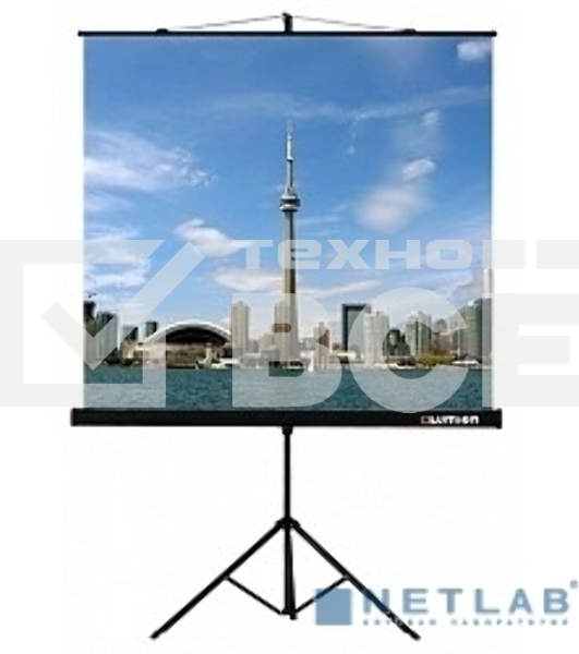 Экран на треноге Lumien 160x160см Eco View LEV-100105 1:1 напольный рулонный