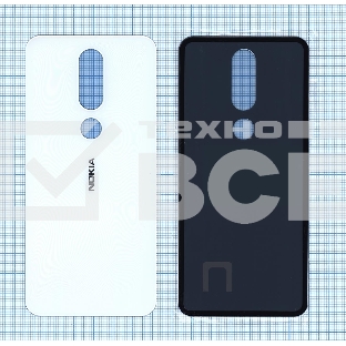 Задняя крышка для Nokia X6 белый