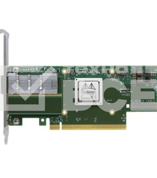 Адаптер Infiniband ConnectX®-6 VPI adapter card, HDR IB (200Gb/s) and 200GbE, single-port QSFP56, PCIe4.0 x16, tall bracket