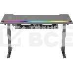 Стол для компьютера Cactus CS-EDXL-GBK столешница МДФ, черный карбон каркас черный 140x60см, фото10