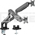 Кронштейн для мониторов Ultramounts UM731 черный 17'-35' макс.16кг крепление к столешнице поворот и наклон, фото10