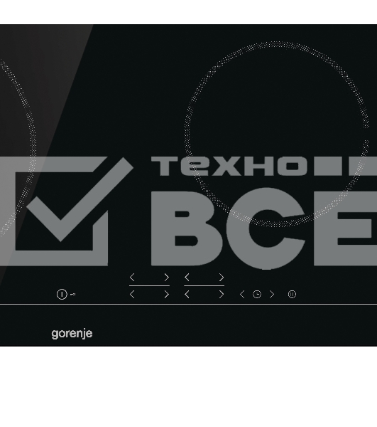Электрическая варочная панель Gorenje ECT641BSC, Hi-Light, независимая, черный