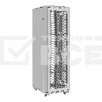 Шкаф телекоммуникационный 19' напольный 42U ExeGate EC-FS-42U.600.800.G.V.GREY (19”, 42U, 600x800x2054mm (ШхГхВ), передняя дверь закаленное стекло, задняя перфорированная дверь, съемные боковые панели, пыле- и влагозащита IP20, встроенный вентиляционный модуль, 1 полка в комплекте, светло-серый RAL 7035, 3 коробки), фото5