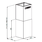 Вытяжка пристенная островная Maunfeld Bath Plus 402IL белый, 40 см, 1150 куб. м/ч, 52 дБ, фото10