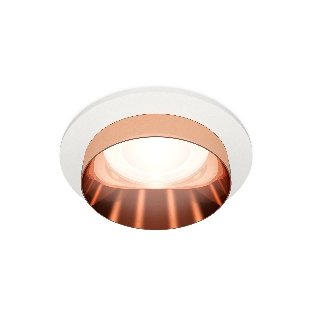 Комплект встраиваемого светильника Ambrella light XC6512025 SWH/PPG белый песок/золото розовое полированное MR16 GU5.3 (C6512, N6135)