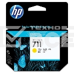 Картридж струйный HP №711 CZ132A желтый для HP DJ T120/T520 (29мл), фото 1