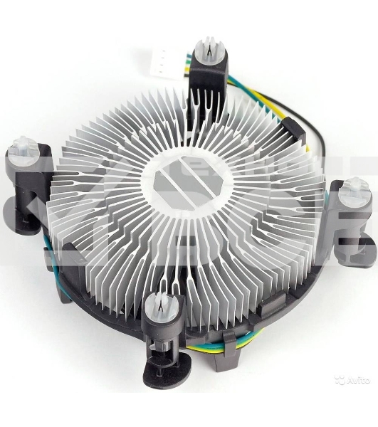 Кулер Intel E97379  серебристый/черный 90мм алюминий 2500rpm 27db 4-pin 73W 58мм