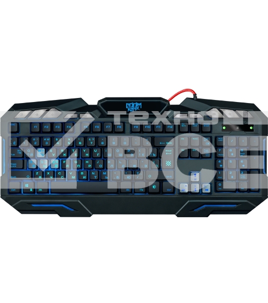Клавиатура Defender Doom Keeper GK-100DL RUпроводная, USB, чёрный