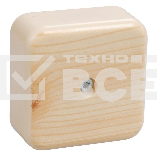 Коробка распаячная ОП 50х50х20 IP20 КМ41206-04 (4 клем. 3кв.мм) сосна ИЭК UKO10-050-050-020-K34