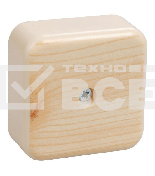 Коробка распаячная ОП 50х50х20 IP20 КМ41206-04 (4 клем. 3кв.мм) сосна ИЭК UKO10-050-050-020-K34