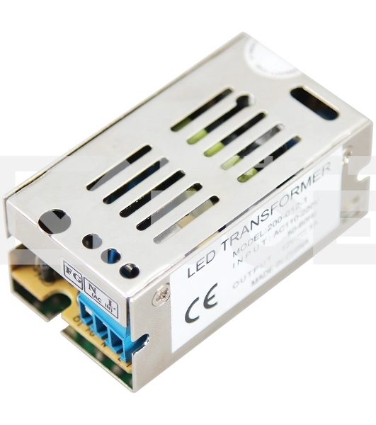 Источник питания 220 V AC/12 V DC 1 A 12 W с разъемами под винт, без влагозащиты (IP23)