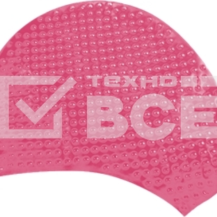 Шапочка для плавания Atemi, силикон (бабл), розовая, BS65