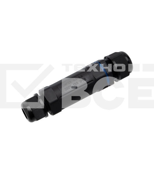 Кабельный коннектор I-образный (3PIN 0,5-2,5мм2) IP68 Rexant