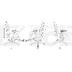 Кресло Бюрократ CH-545SL черный 38-418 крестовина металл хром, фото6