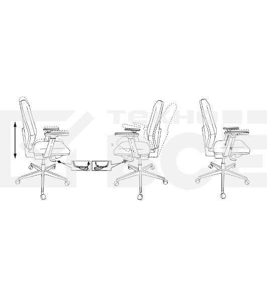 Кресло Бюрократ CH-545SL черный 38-418 крестовина металл хром