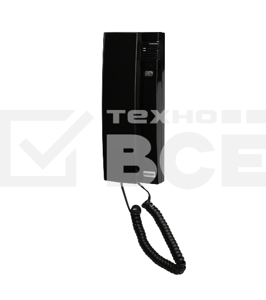 Трубка домофона с индикатором и регулировкой звука RX-320, черная Rexant