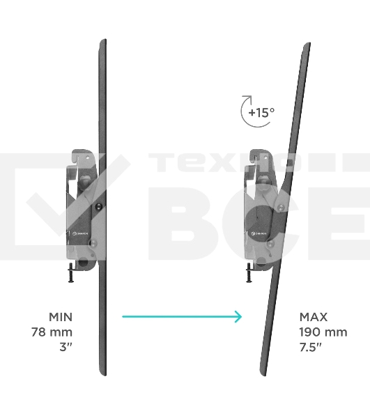 Кронштейн ONKRON UT4 для телевизора 55