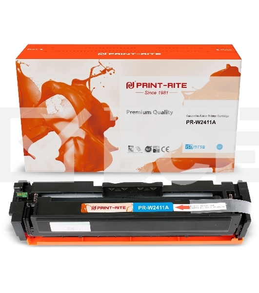 Картридж лазерный Print-Rite TFHBB5CPU1J PR-W2411A W2411A голубой (850стр.) для HP Color LaserJet Pro M155/MFP M182nw/M183fw