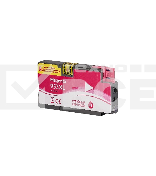 Струйный картридж Sakura F6U17AE (№953XL Magenta) для HP, пурпурный, 26 мл., 1600 к.