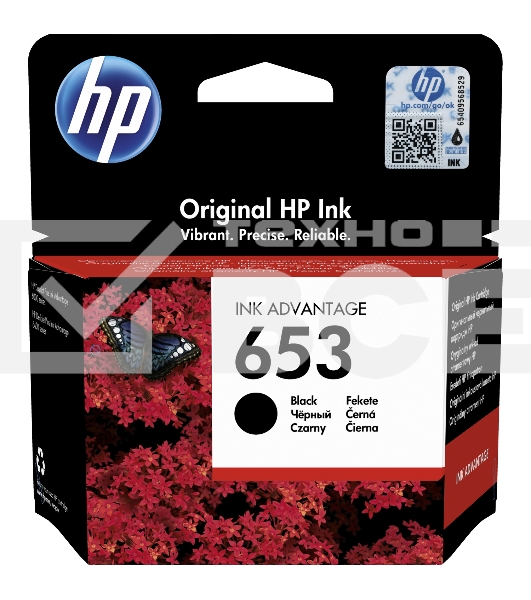 Картридж HP 653 струйный черный (360 стр)