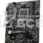 Материнская плата MSI PRO A620M-E, AM5, AMD A620, 2xDDR5, 4xSATA, 1xM.2, 1xPCI-E 4.0 x16, 1xPCI-E 4.0 x1, 1xHDMI, 1xVGA, 1x1Gb LAN, 2xUSB 2.0, 4xUSB 3.2 Gen 1, 3x3.5 мм, 7.1, Micro-ATX, фото 1