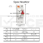 Выключатель MOES Zigbee circuit breaker 1P 10A ZCB-SC-1P10, фото4