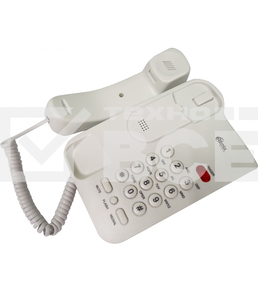 Телефон проводной Ritmix RT-311 белый