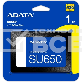 Накопитель SSD ADATA Ultimate SU650, 1Tb, SATA III, 2.5