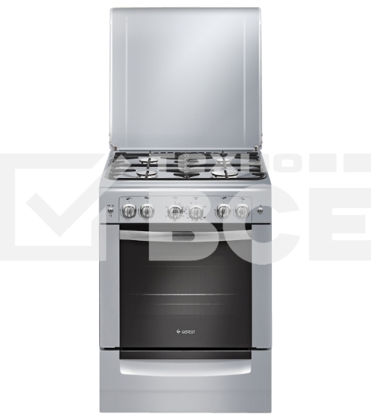 Плита газовая Gefest ПГ 6100-02 0068 серый, конфорок 4 шт, духовка 52 л, 60 см x 85 см x 60 см