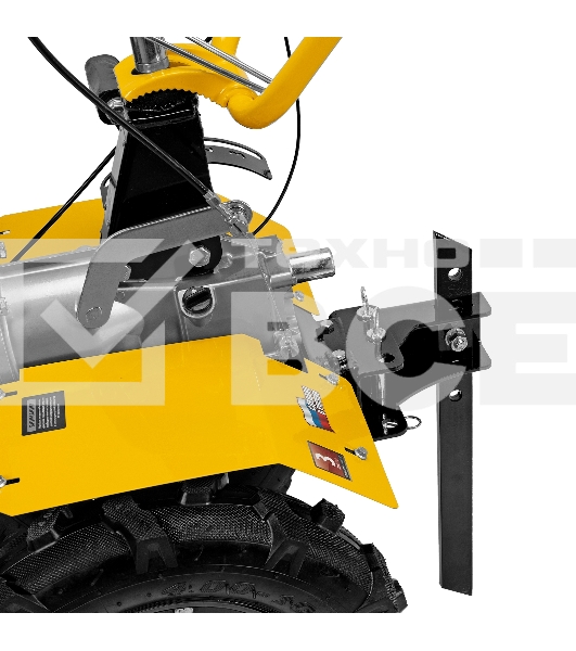 Мотоблок Denzel DPT-370X, 7 л.с., диск.сцеп, шир 90 см, глуб 35 см, фрез 3х4, ВОМ, передачи 3В/1Н