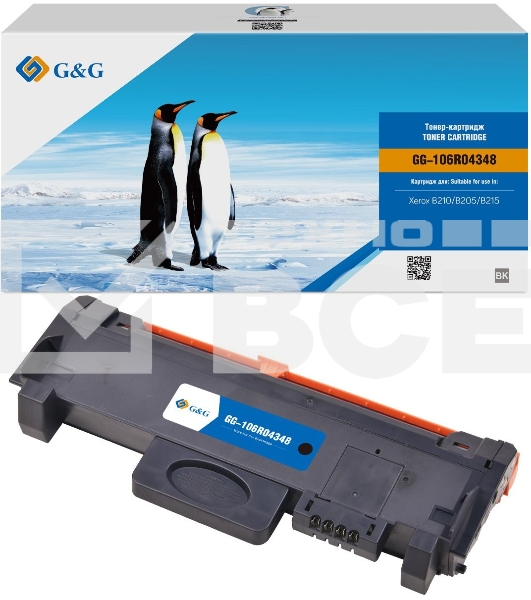 Картридж лазерный G&G GG-106R04348 черный (3000стр.) для Xerox B210/B205/B215