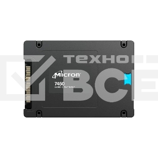 Серверный SSD Micron 7450 PRO, 960GB, U.3(2.5' 15mm), NVMe, PCIe 4.0 x4, 3D TLC, R/W 6800/1400MB/s, IOPs 530 000/85 000, TBW 1700, DWPD 1 (12 мес.)