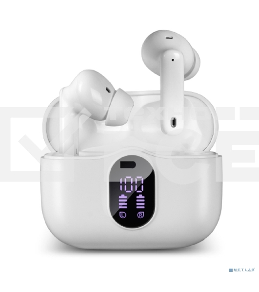 Беспроводные внутриканальные наушники с микрофоном Sven E-310B, белый (Bluetooth, TWS, ANC, ENC, APP)