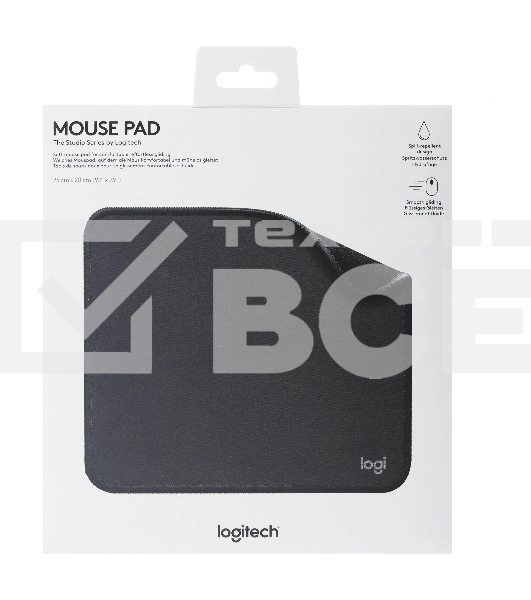Коврикдлямыши LogitechMouse Pad Studio Series,GRAPHITE