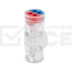 Экспресс-клемма Rexant СМК 2273-2x2R проходная разъемная 2 полюса 2х2-проводная 0,5-2,5 мм² (блистер 5 шт/уп), фото 1