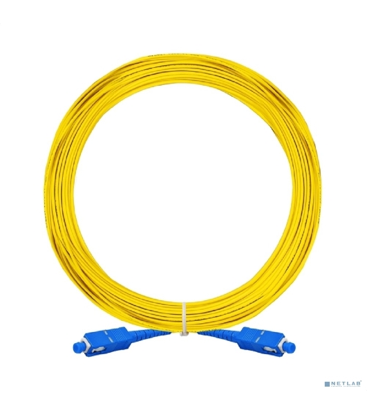 Патч-корд волоконно-оптический ExeGate FC-S-9-SC-SC-10M-LSZH (Шнур ВО SM 9/125 (OS2/G.652.D), SC/UPC-SC/UPC, Simplex, LSZH, 10 м)