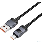 Кабель USB2.0 Hoco AM/Type-C, 5А, с дисплеем, X118, 1м, черный, коробка, фото6