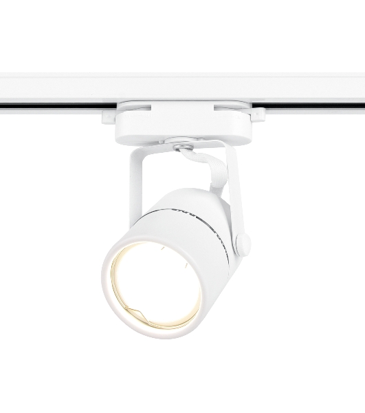 Трековый однофазный светильник со сменной лампой Ambrella light GL5101 WH белый GU10 max 12W