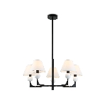 Люстра Ambrella light LH75153/5 BK/FR черный/белый матовый E14*5 max 40W D730*580, фото10