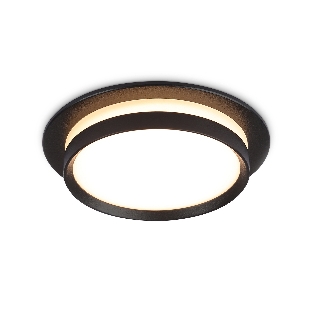Светильник Ambrella light TN5215 BK черный GX53 max 15W D105*40