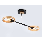 Светильник Ambrella light TR8244/2 BK/LWD черный/светлое дерево E27/2 max 40W 590*165*220, фото4