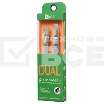 Кабель USB ACD-DUAL Lightning / MicroUSB ~ USB-A 2в1, TPE, 1м, синий (ACD-U924-CML), фото5