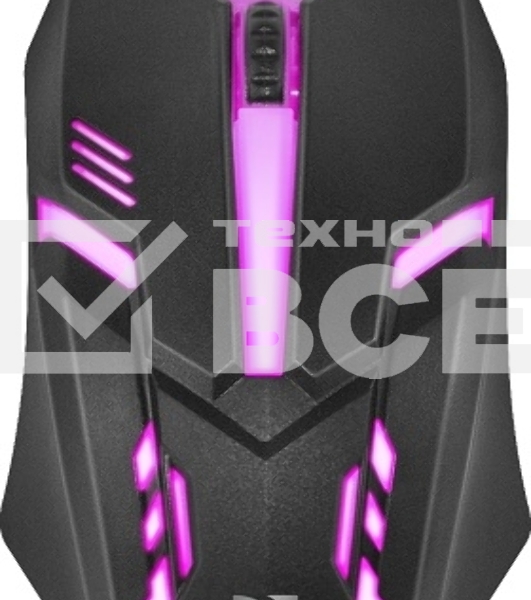 Мышь проводная Defender Cyber MB-560L черный, 1200 dpi, USB, кнопки - 3
