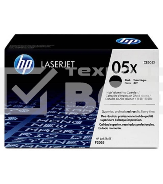 Картридж лазерный HP CE505X черный для LJ P2055 6500стр.
