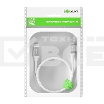 Кабель GCR 1.0m TypeC/TypeC POWER DELIVERY, быстрая зарядка, белый, AL корпус серебро, белый ПВХ, 28/22 AWG, GCR-52362, фото4