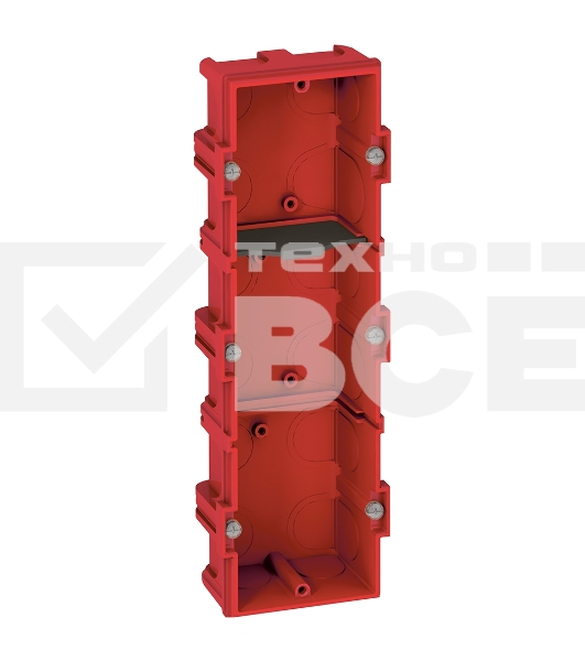 Коробка Batibox для кирпичных стен 3-местная, глубина 40 мм