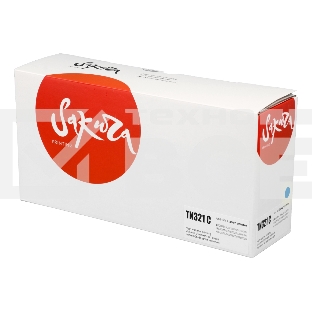 Тонер-туба Sakura KMTN-321C (A33K450) для Konica Minolta, голубой, 25000 к.