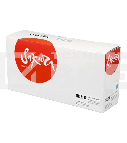 Тонер-туба Sakura KMTN-321C (A33K450) для Konica Minolta, голубой, 25000 к.
